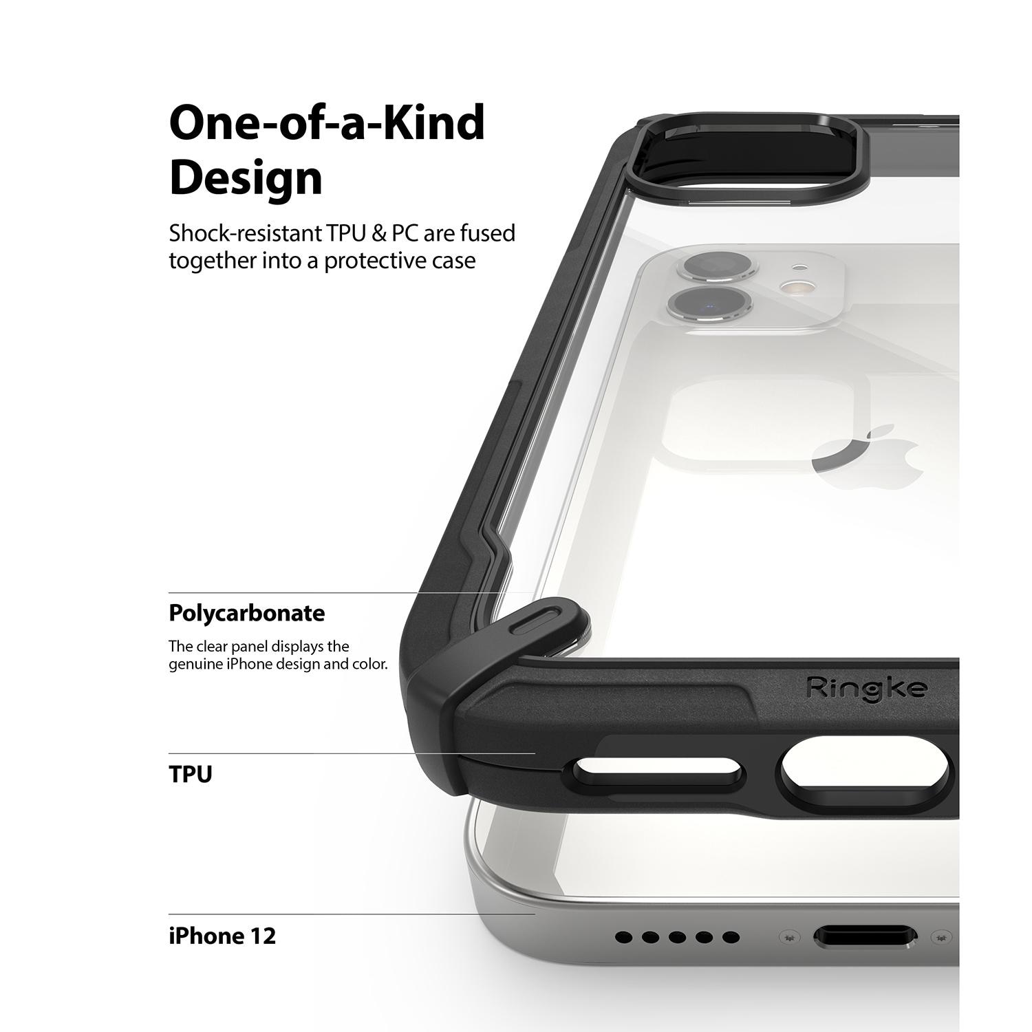Fusion X Case iPhone 12/iPhone 12 Pro Schwarz