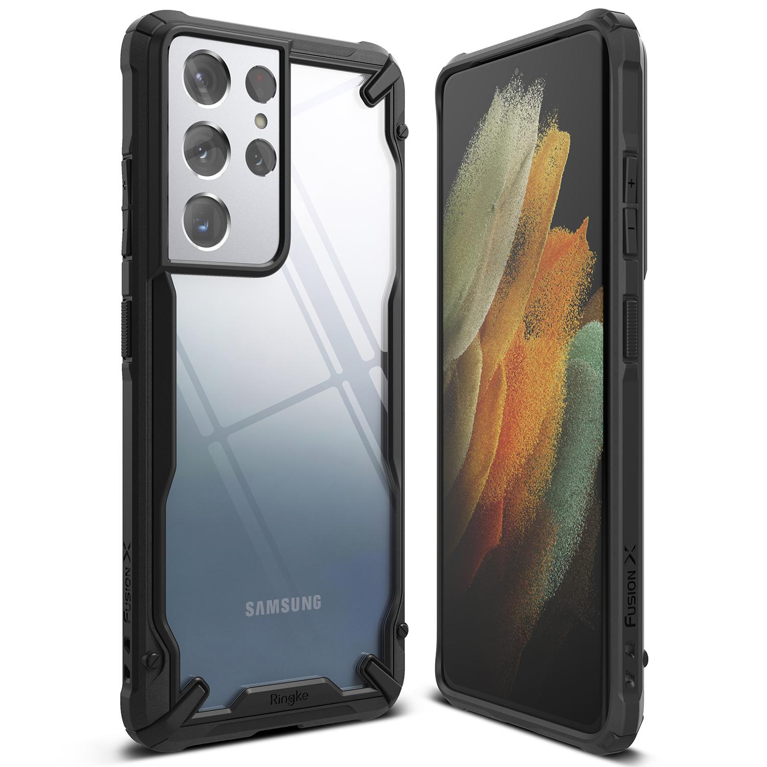 Fusion X Case Samsung Galaxy S21 Ultra Schwarz