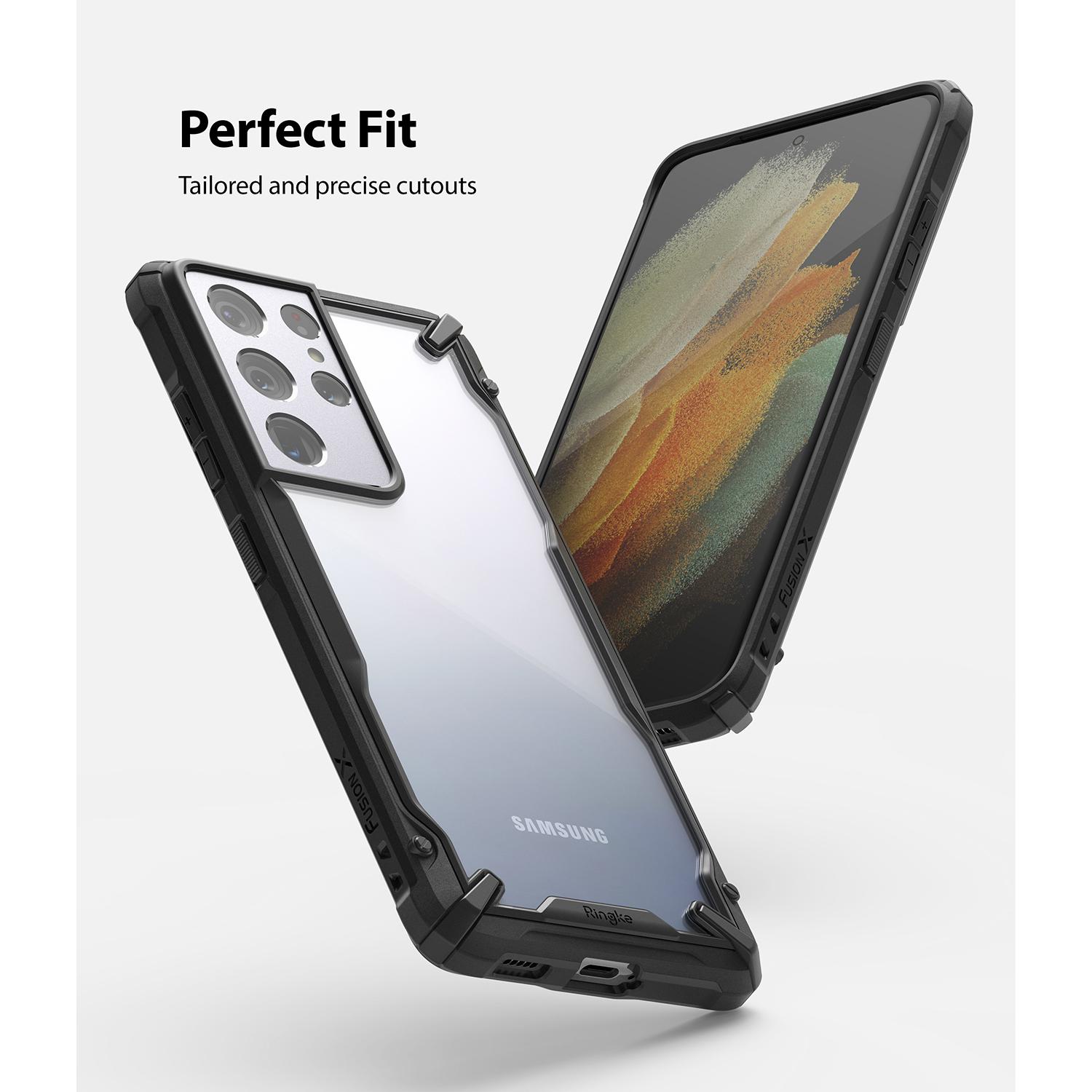 Fusion X Case Samsung Galaxy S21 Ultra Schwarz
