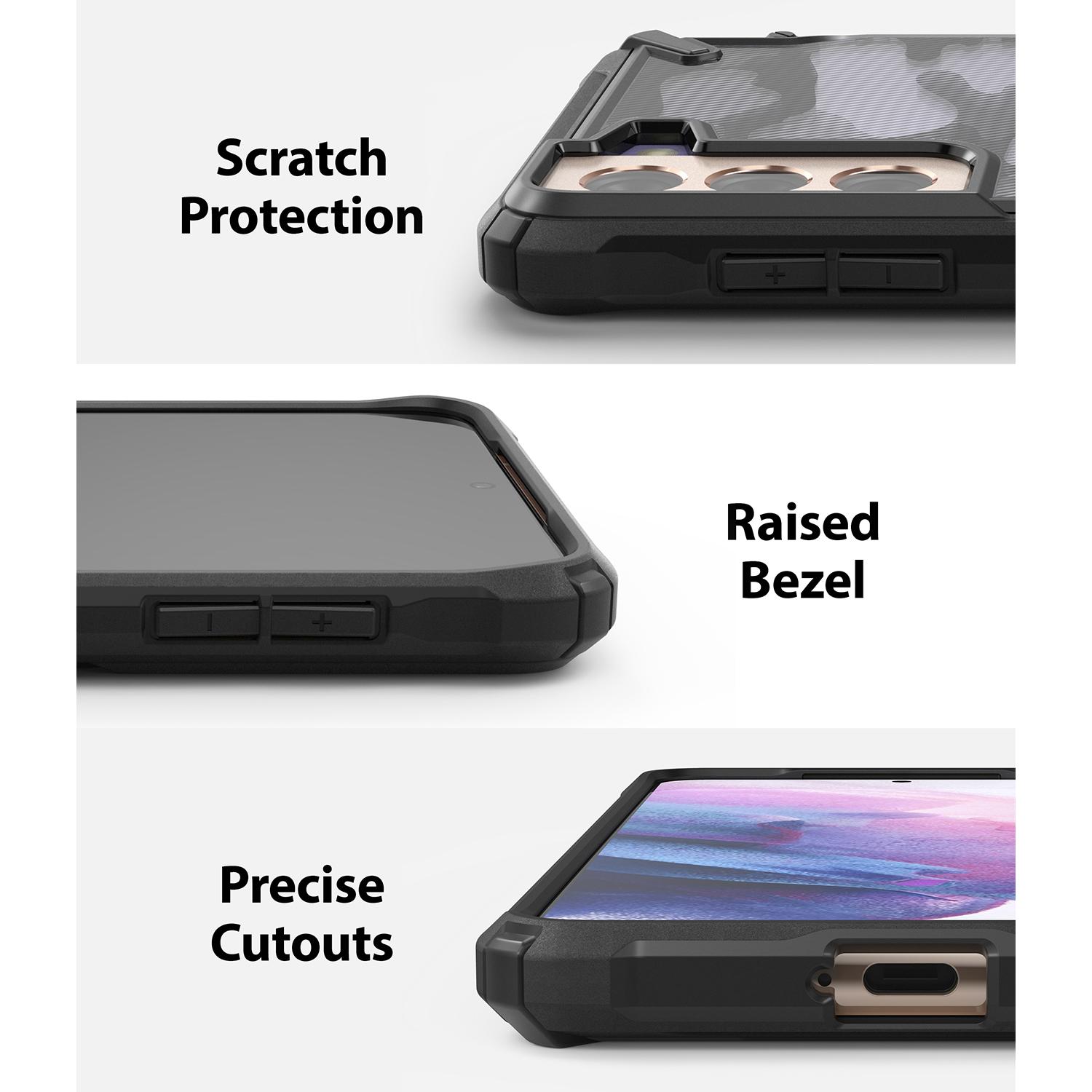 Fusion X Design Case Samsung Galaxy S21 Plus Camo Black