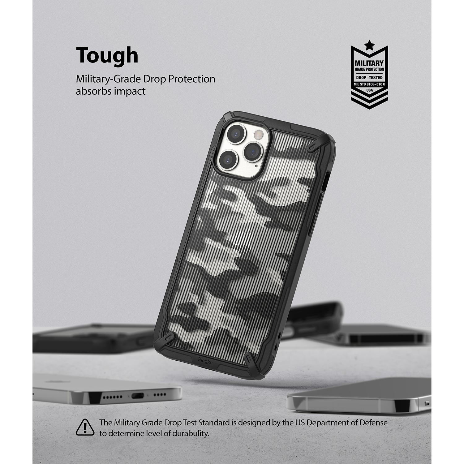 Fusion X Design Case iPhone 12 Pro Max Camo Black