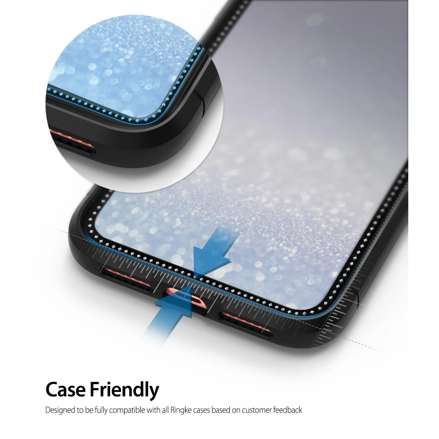 Invisible Defender Glass Jewel Edition iPhone 11/XR Schwarz