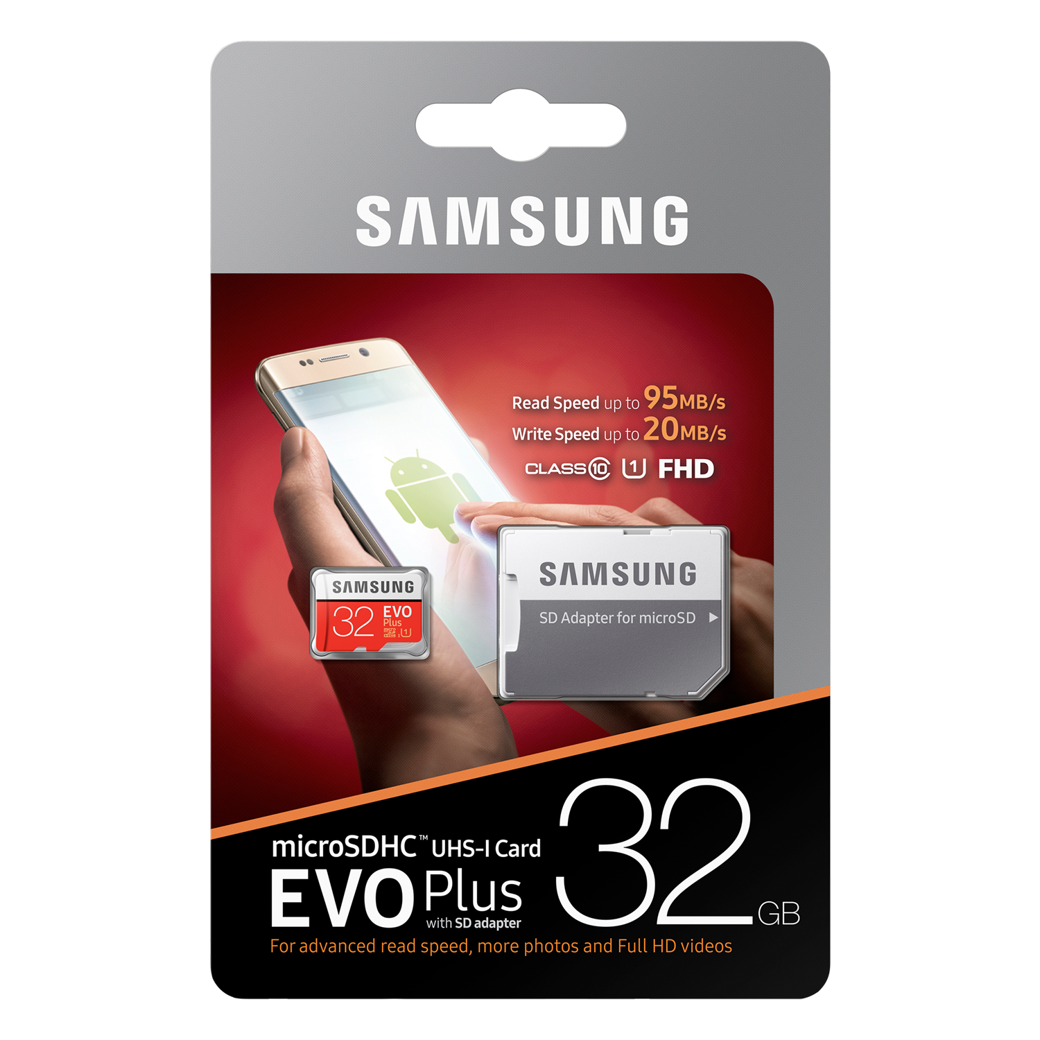 Evo Plus 32GB microSDHC Minneskort Class 10 U1 microSHDC Universal