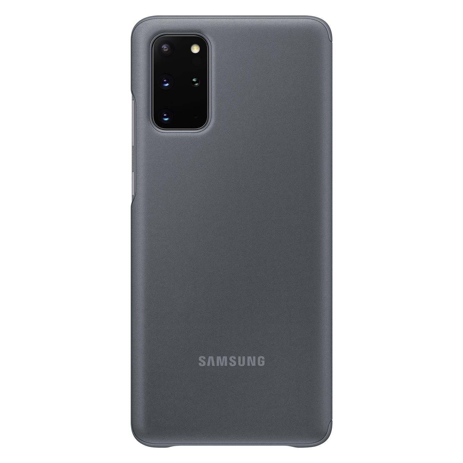 Clear View Cover Samsung Galaxy S20 Plus Grau