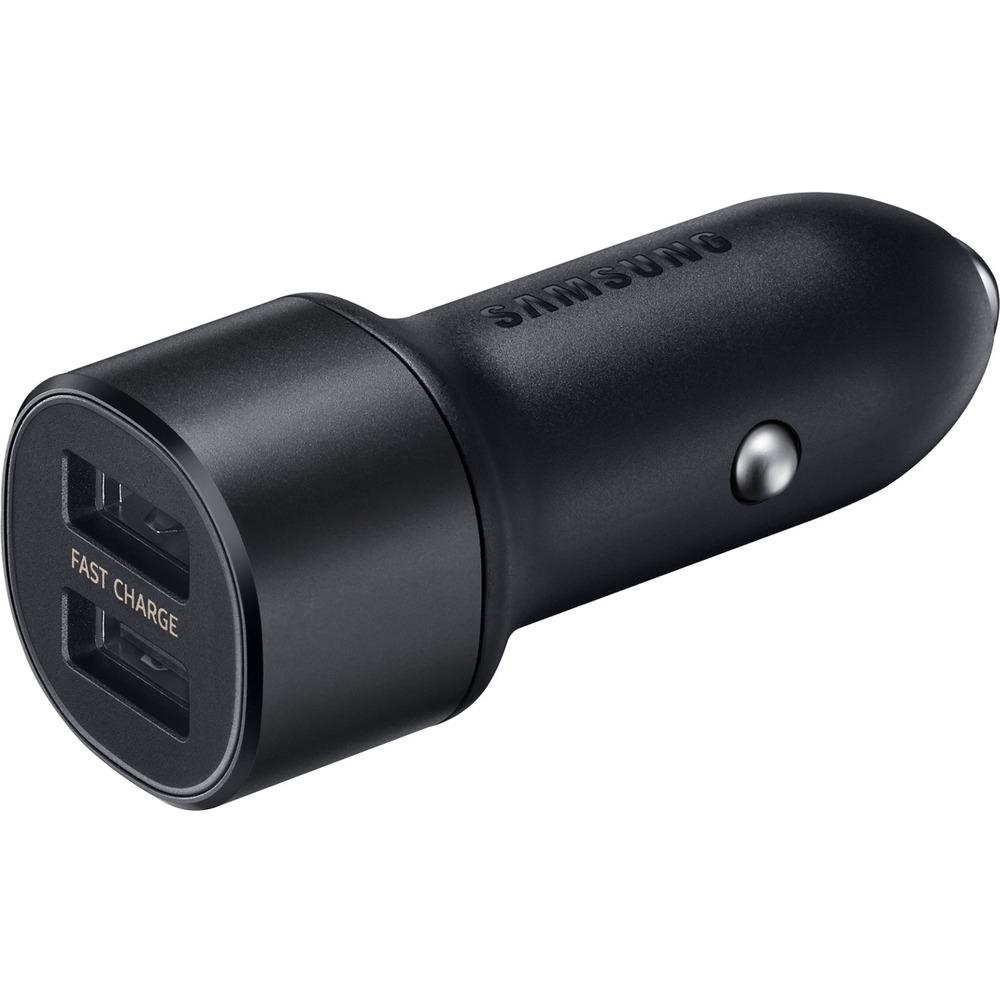 Dual Car Fast Charger 15W USB-C Schwarz