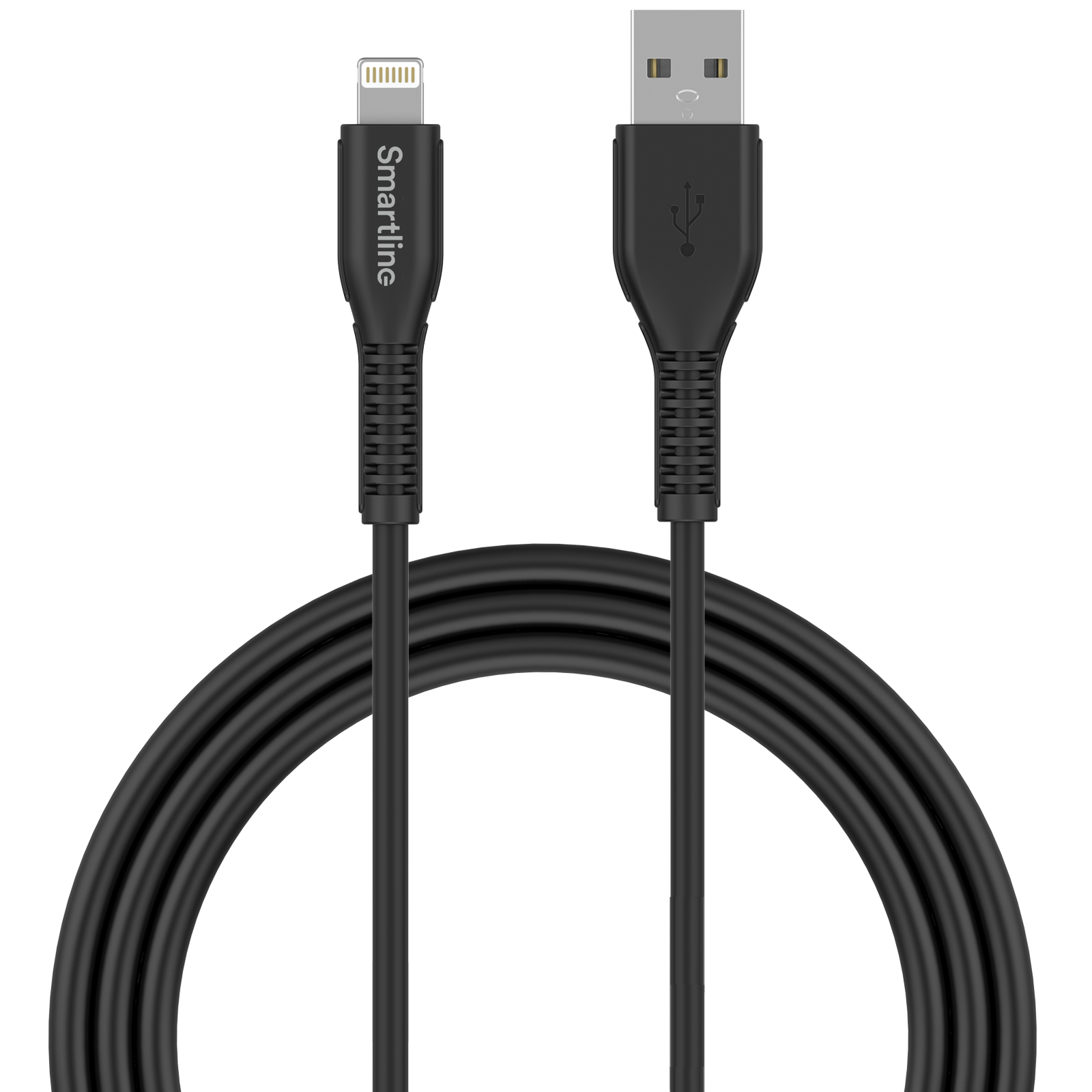 Strong USB-kabel Lightning 2m Schwarz