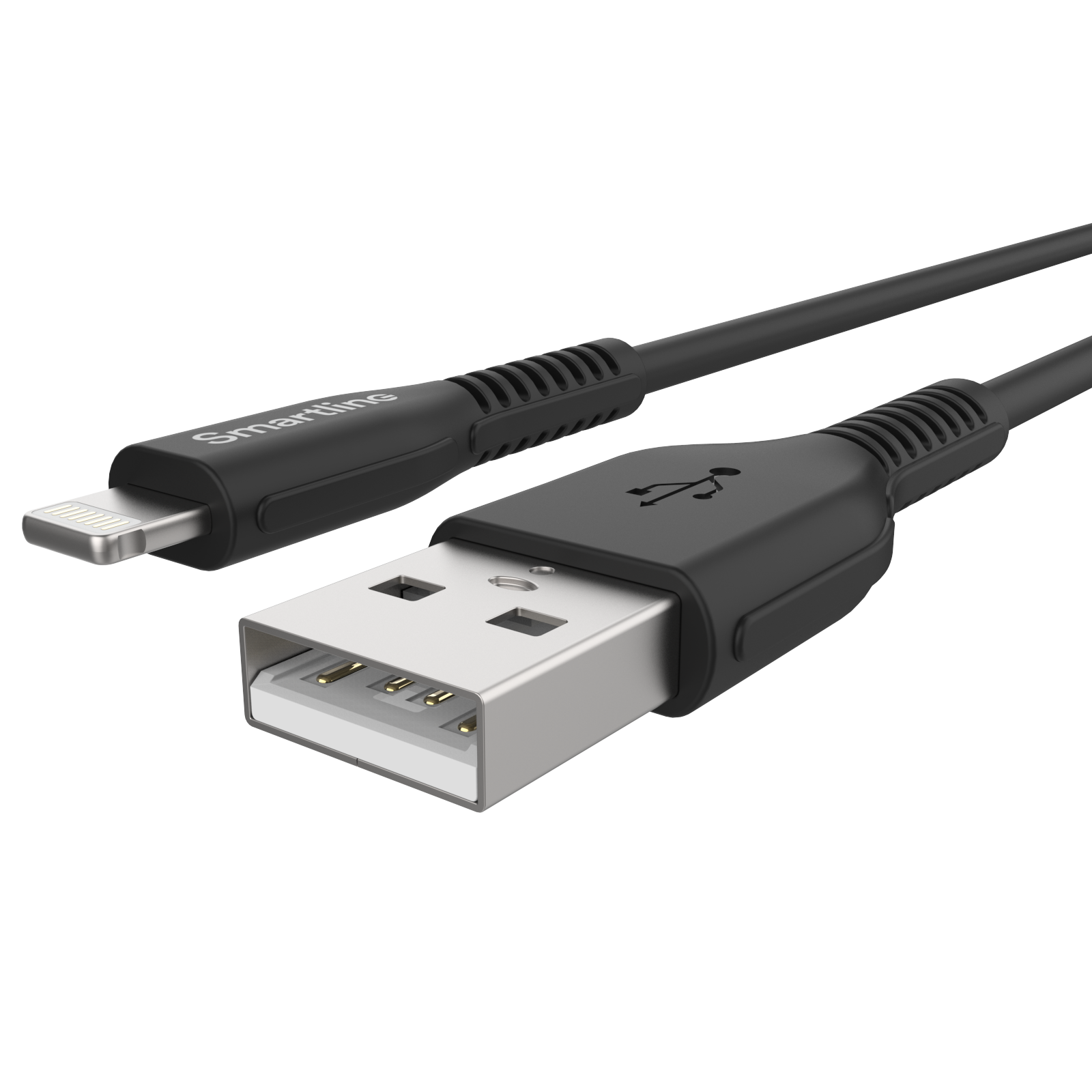 Strong USB-kabel Lightning 2m Schwarz