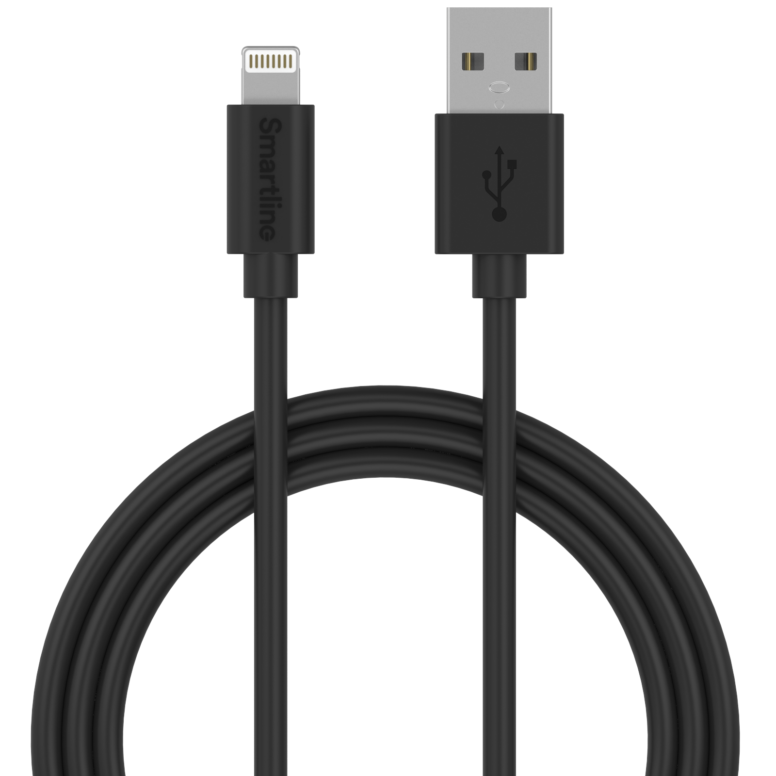 USB-kabel Lightning 1m Schwarz