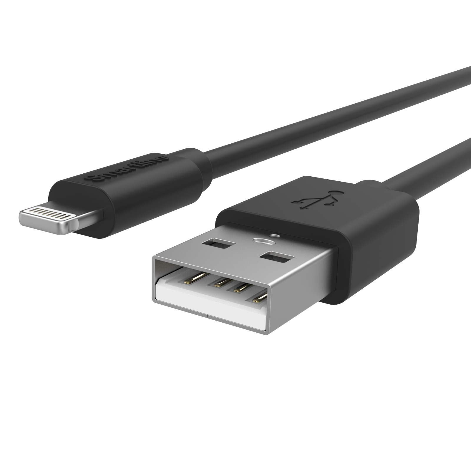 USB-kabel Lightning 1m Schwarz