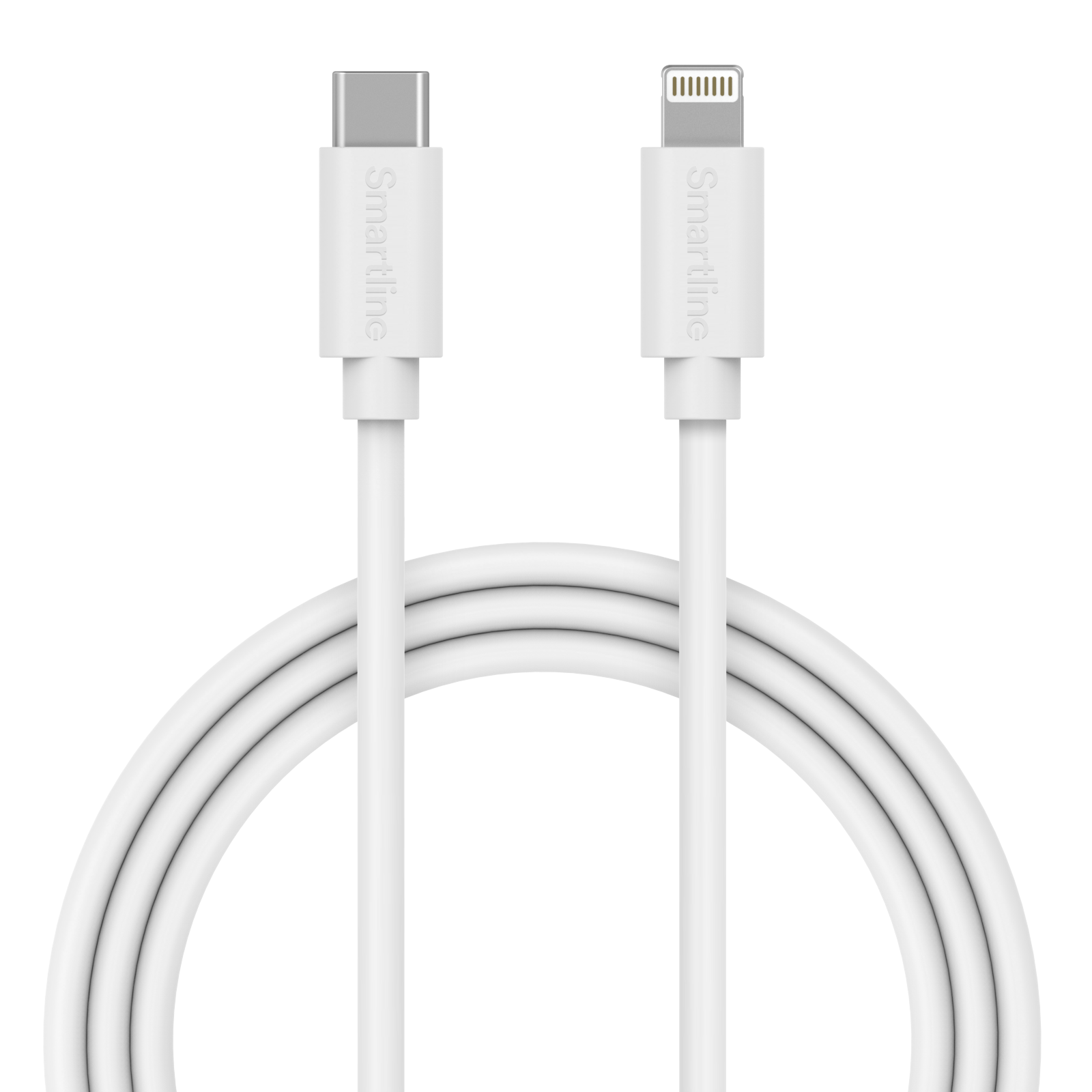 Langes USB-kabel Lightning - USB-C 2m iPhone 8 weiß