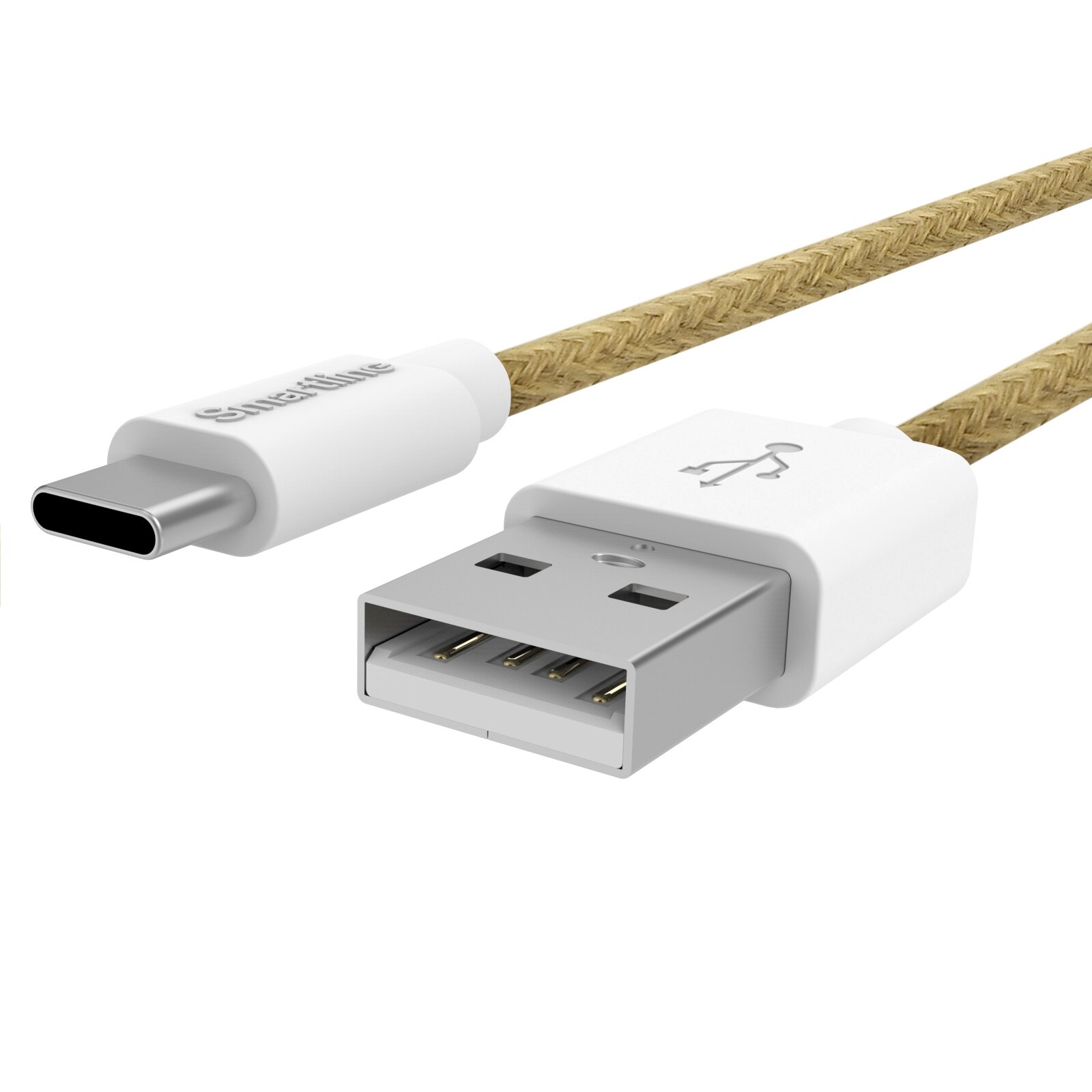 Fuzzy USB-kabel USB-C 2m Beige