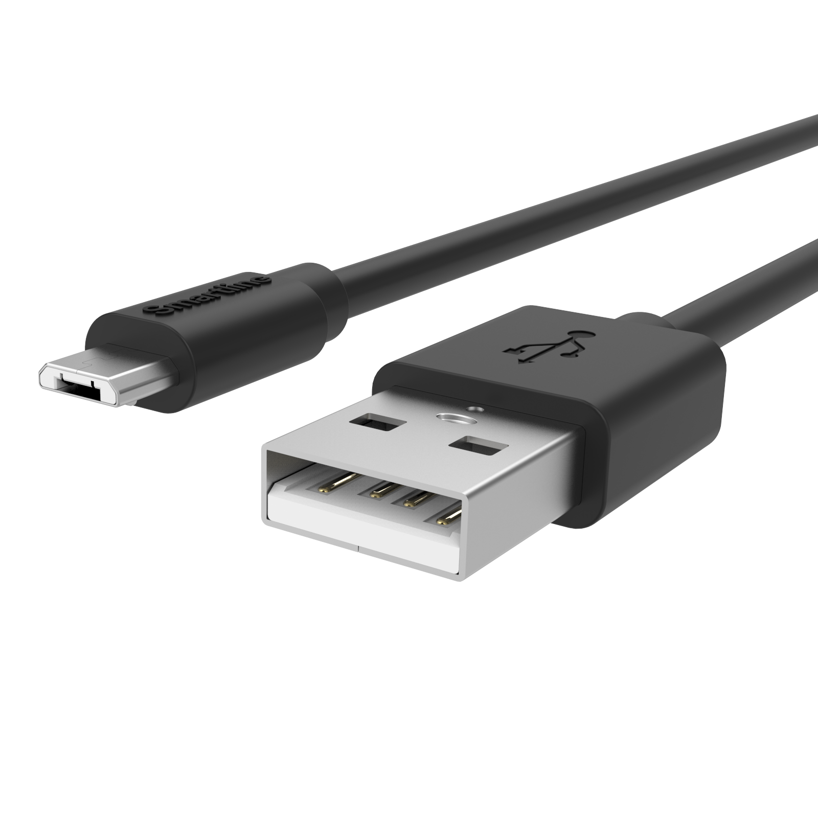 USB-kabel MicroUSB 1m Schwarz