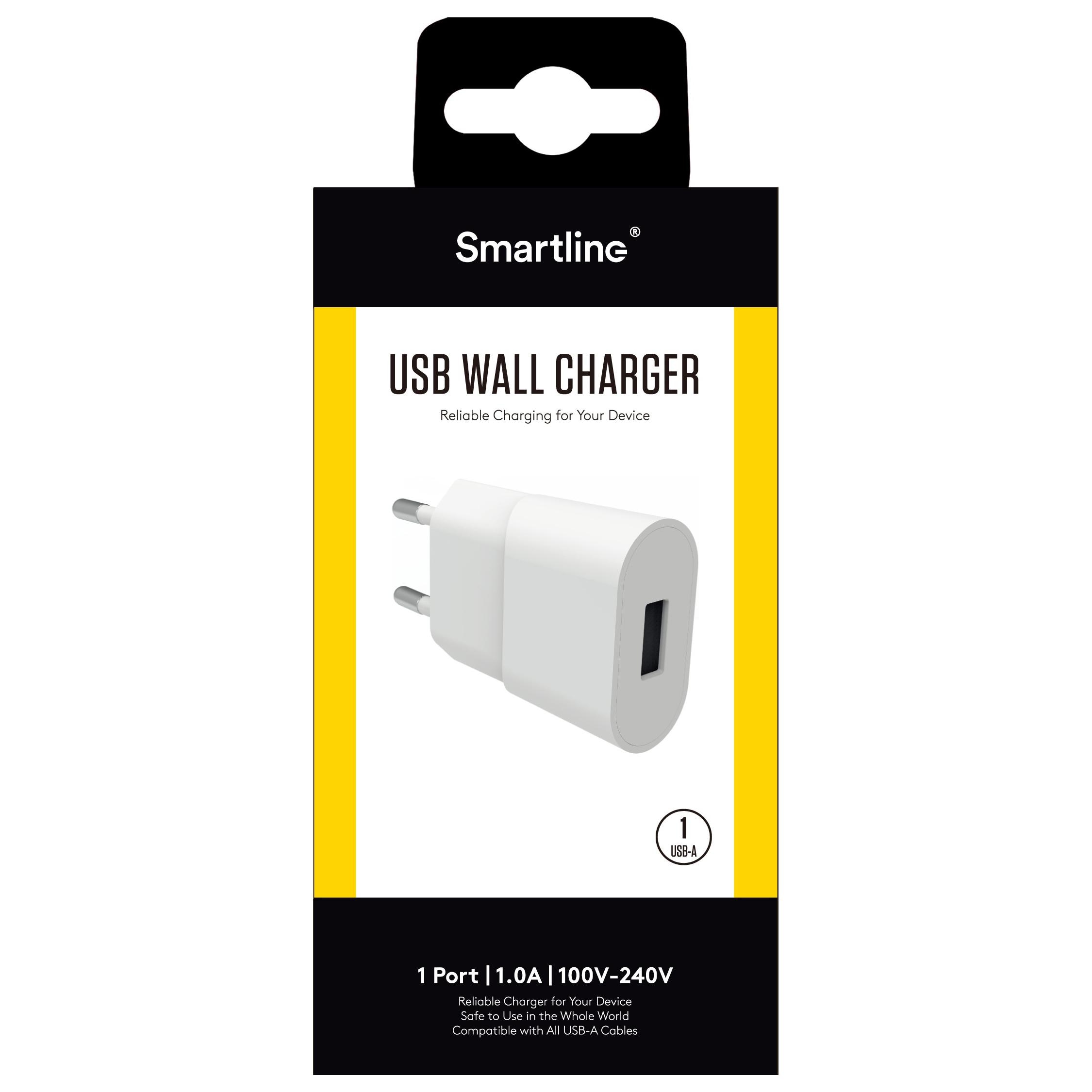 Wand-Ladegerät USB 1A Weiß