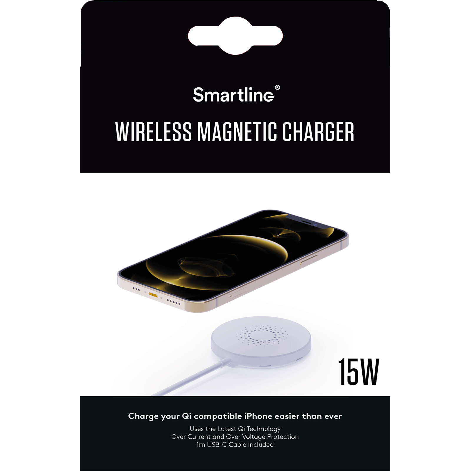 Wireless Qi Magnetic 15W MagSafe Weiß
