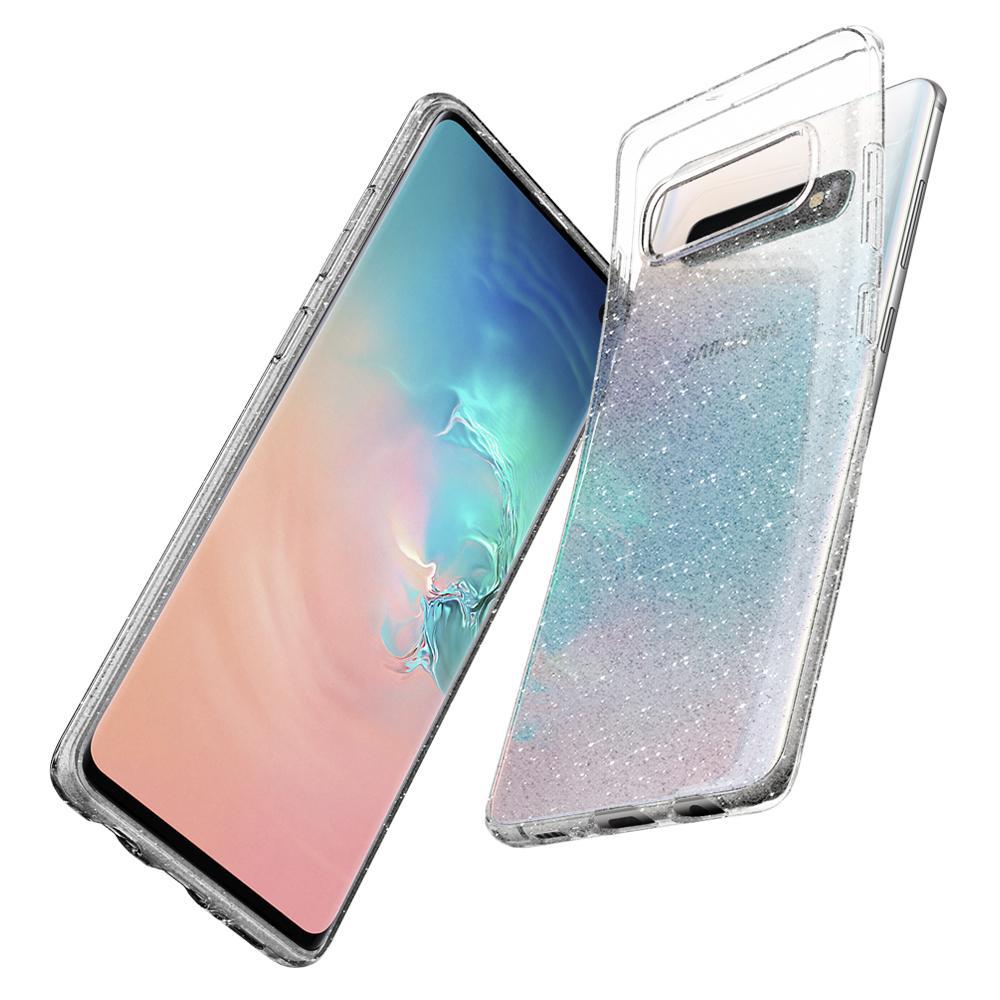 Case Liquid Crystal Samsung Galaxy S10 Clear