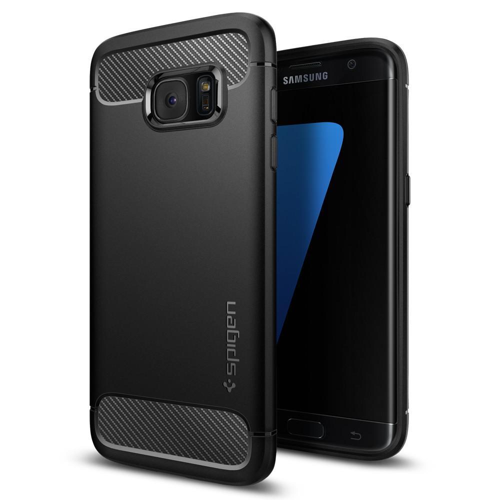 Rugged Armor Case Samsung Galaxy S7 Edge Black