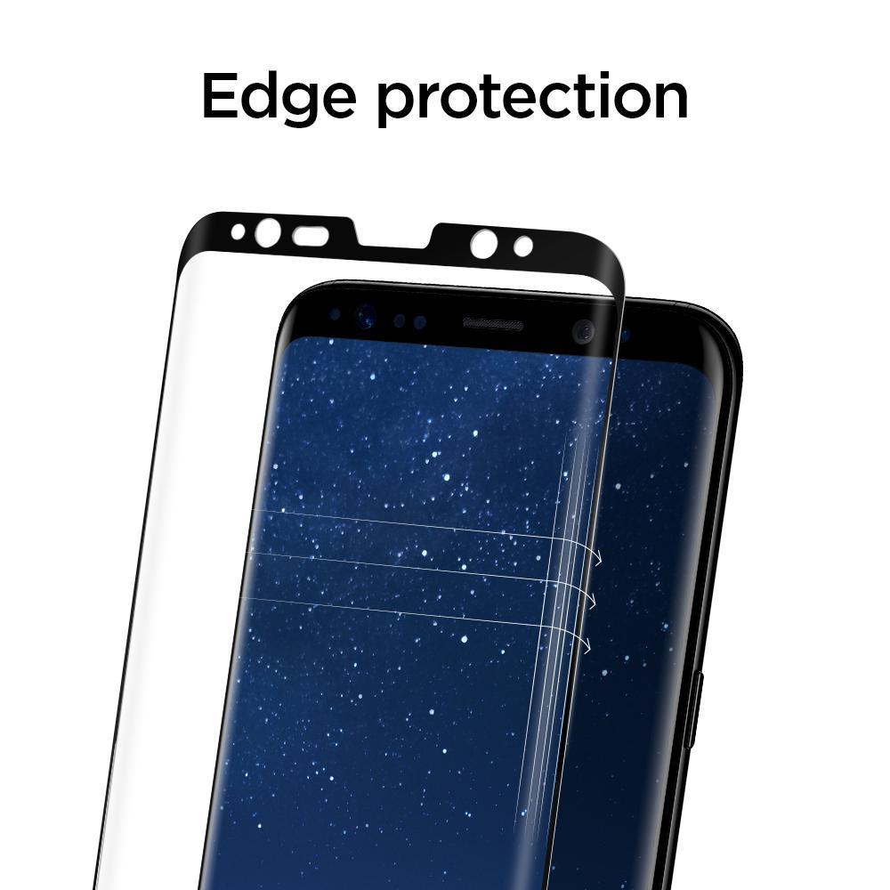 Screen Protector GLAS.tR Full Cover Glass Samsung Galaxy S8 Schwarz