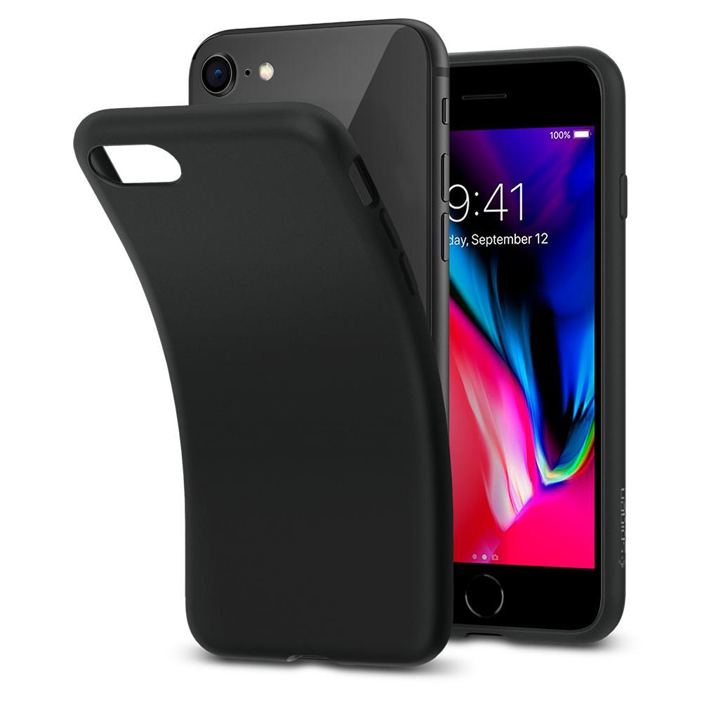 Case Liquid Crystal iPhone 7/8/SE Matte Black