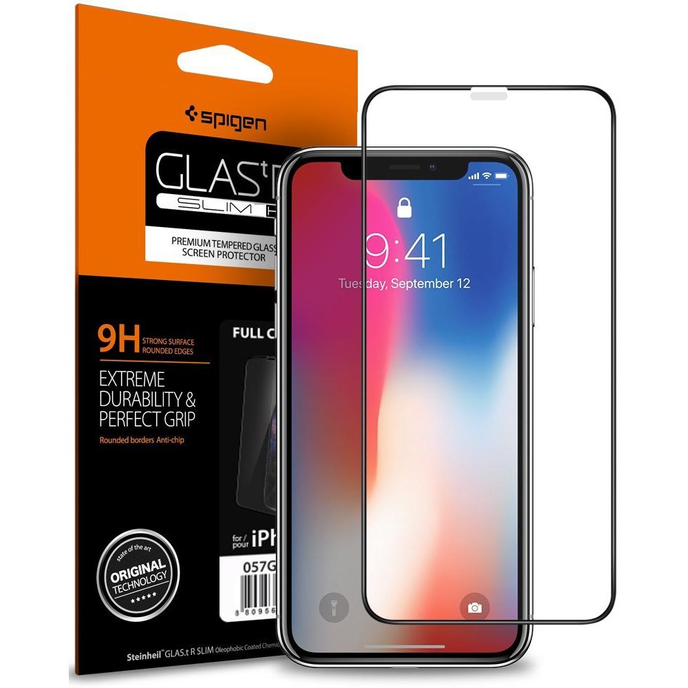 Screen Protector GLAS.tR SLIM HD iPhone X/XS Schwarz