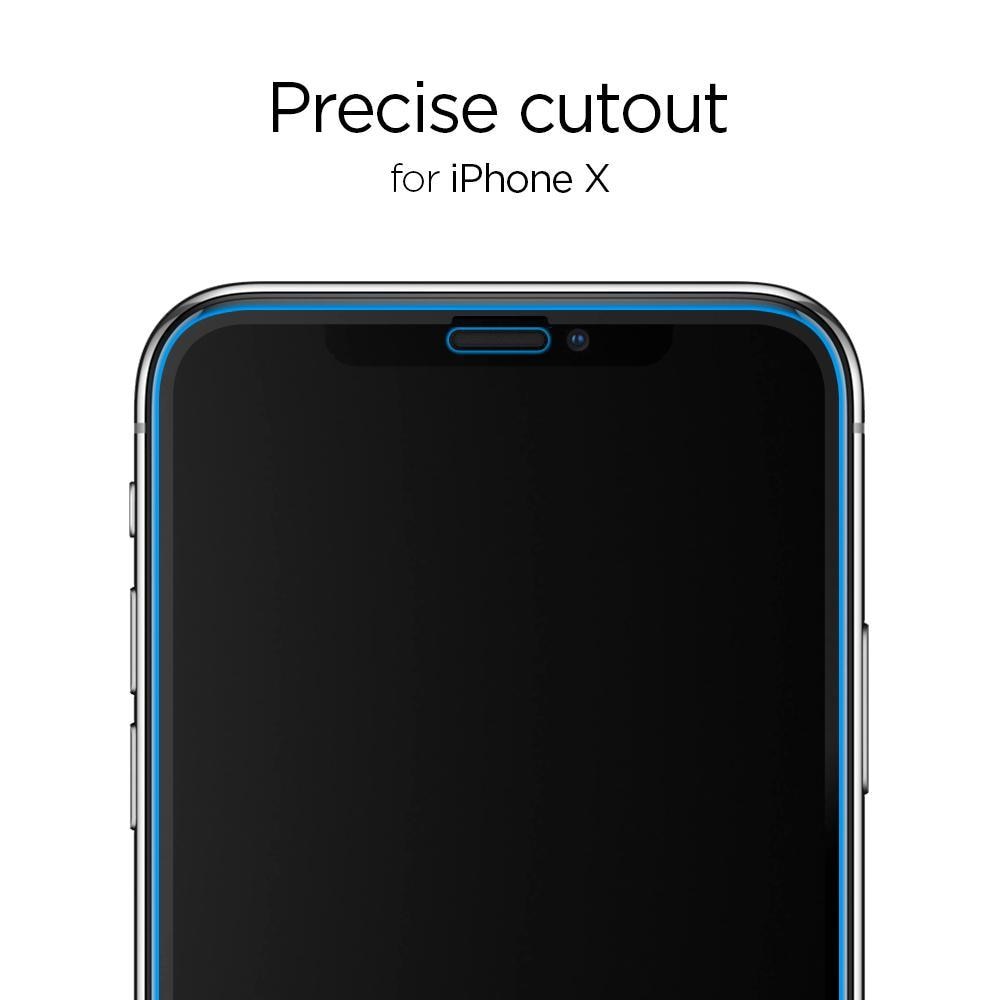 Screen Protector GLAS.tR SLIM HD iPhone X/XS Schwarz