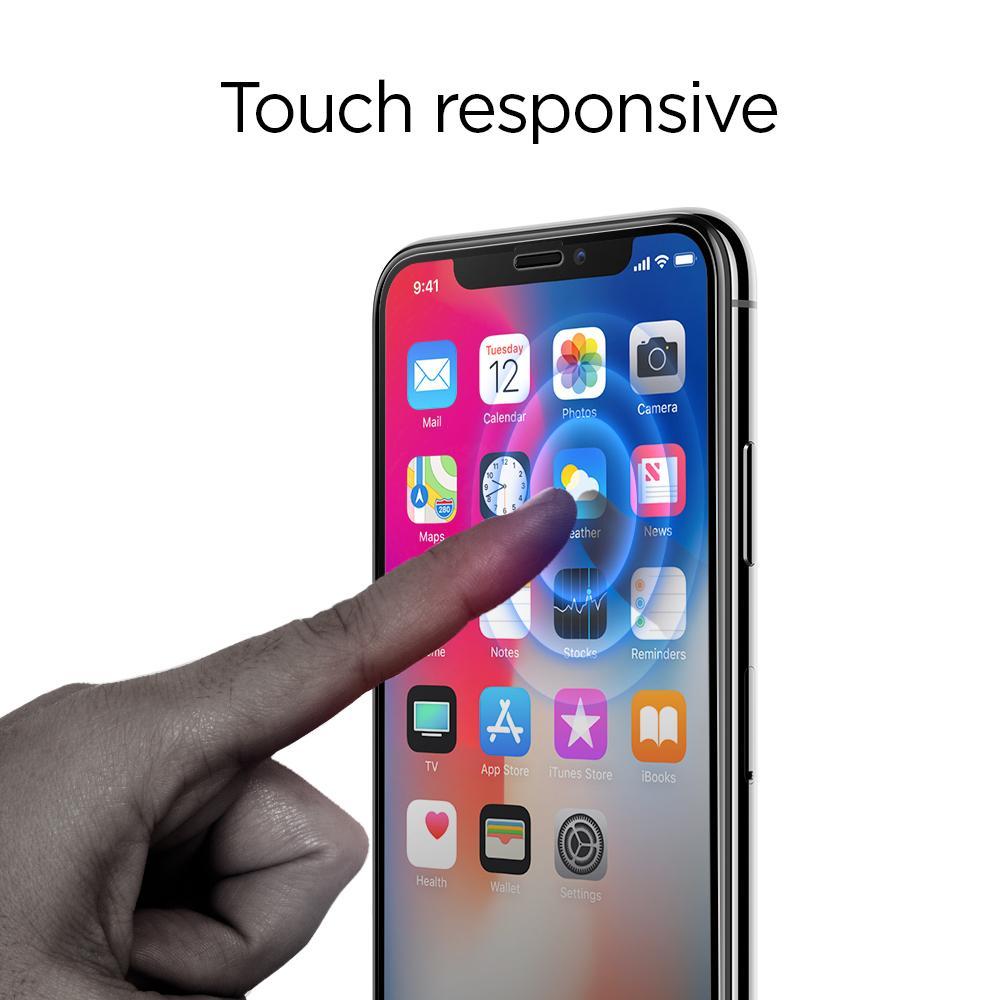 Screen Protector GLAS.tR SLIM HD iPhone X/XS Schwarz