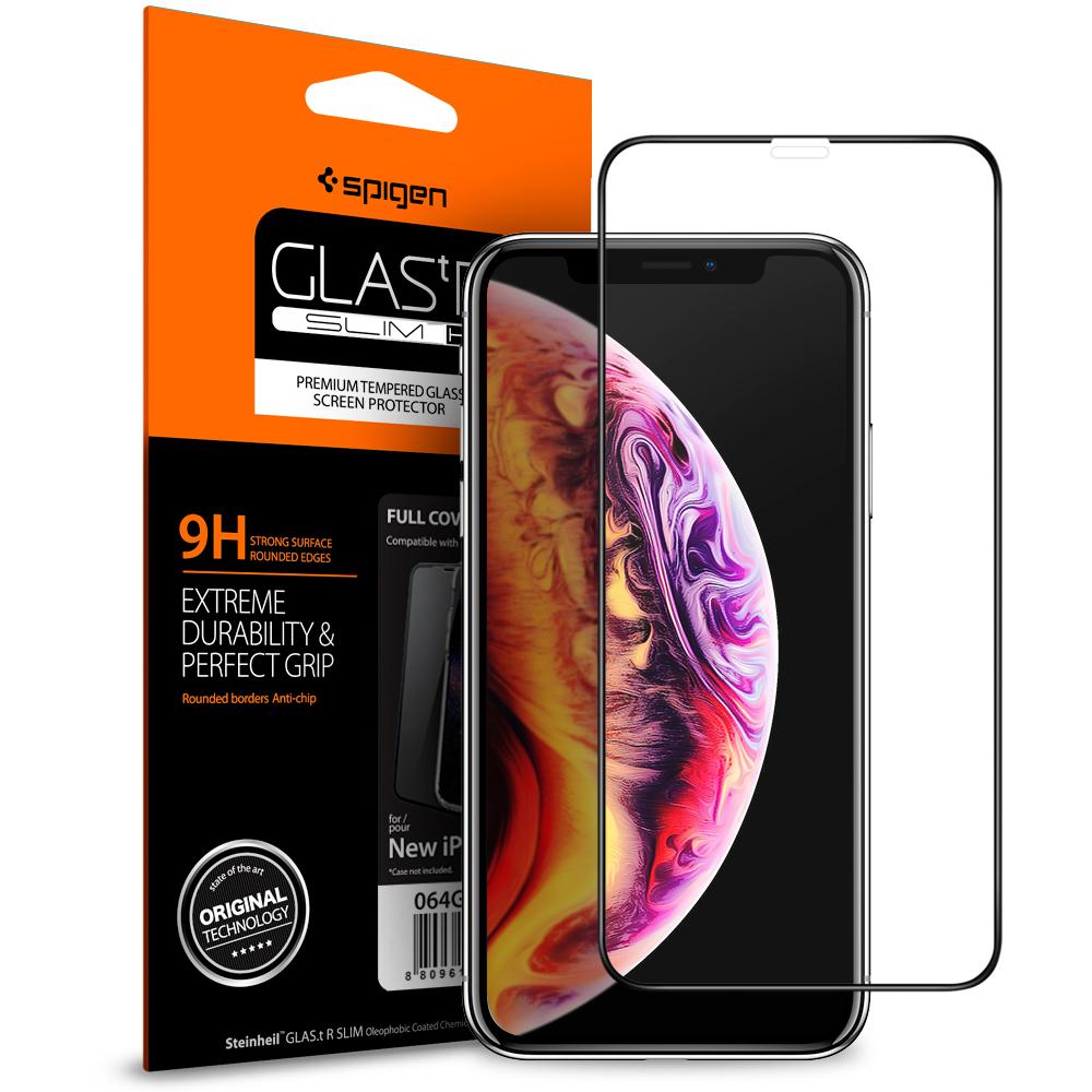 Screen Protector GLAS.tR SLIM HD iPhone 11/XR Schwarz