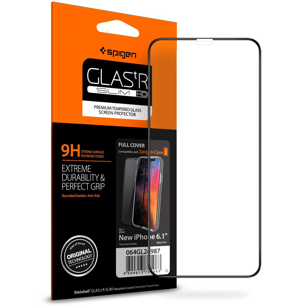 Screen Protector GLAS.tR SLIM HD iPhone 11/XR Schwarz