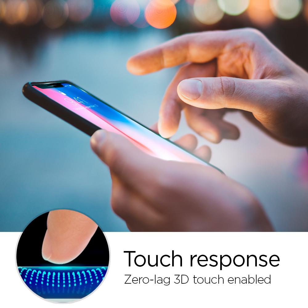 Screen Protector GLAS.tR SLIM HD iPhone 11/XR Schwarz