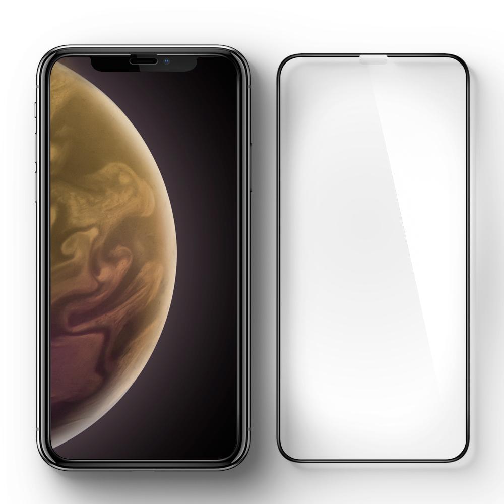 Screen Protector GLAS.tR SLIM HD iPhone 11/XR Schwarz