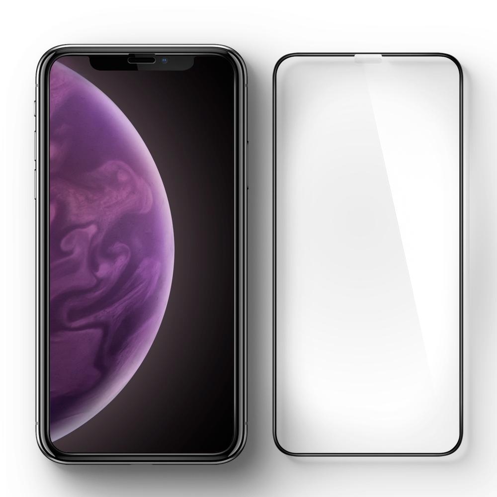 Screen Protector GLAS.tR SLIM HD iPhone XS Max Schwarz