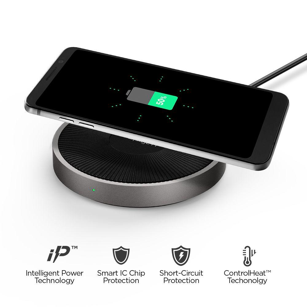 Essential F306W 15W Fast Wireless Qi Charger Schwarz