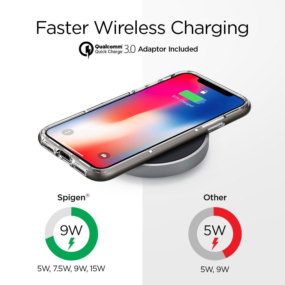 Essential F306W 15W Fast Wireless Qi Charger Schwarz