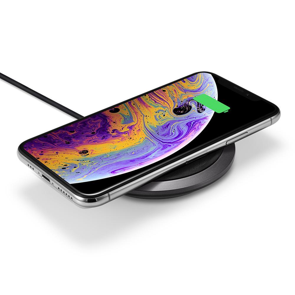 F308W Fast Wireless Qi Charger Schwarz