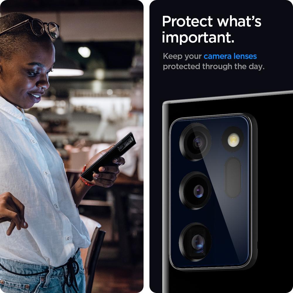 Ultra Optik Lens Protector Black (2 Stück) Samsung Galaxy Note 20 Ultra Schwarz