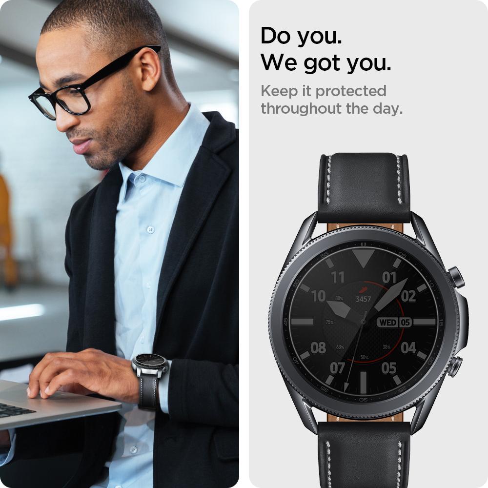 Screen Protector EZ Fit GLAS.tR (2 Stück) Samsung Galaxy Watch 3 45mm