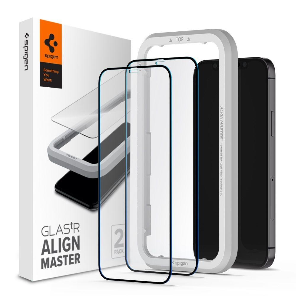 AlignMaster GLAS.tR (2 Stück) iPhone 12 Mini Schwarz