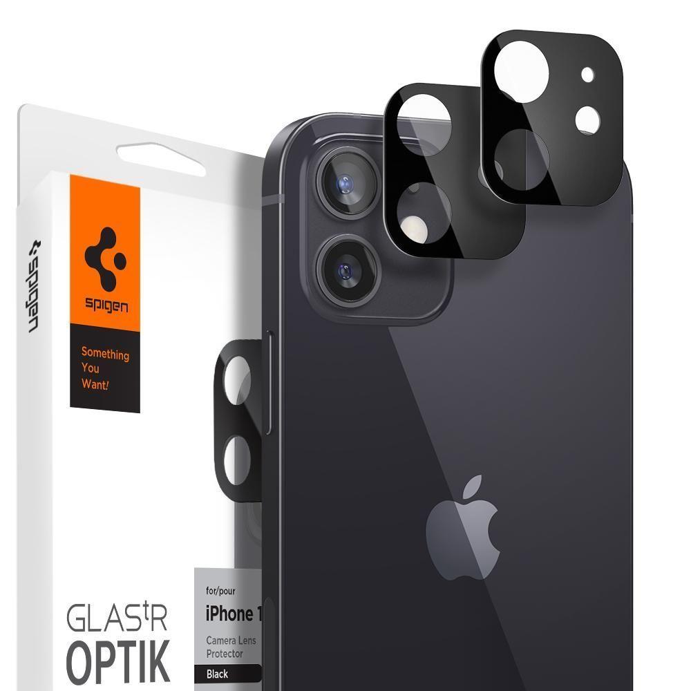 Optik Lens Protector Black (2 Stück) iPhone 12 Mini Schwarz
