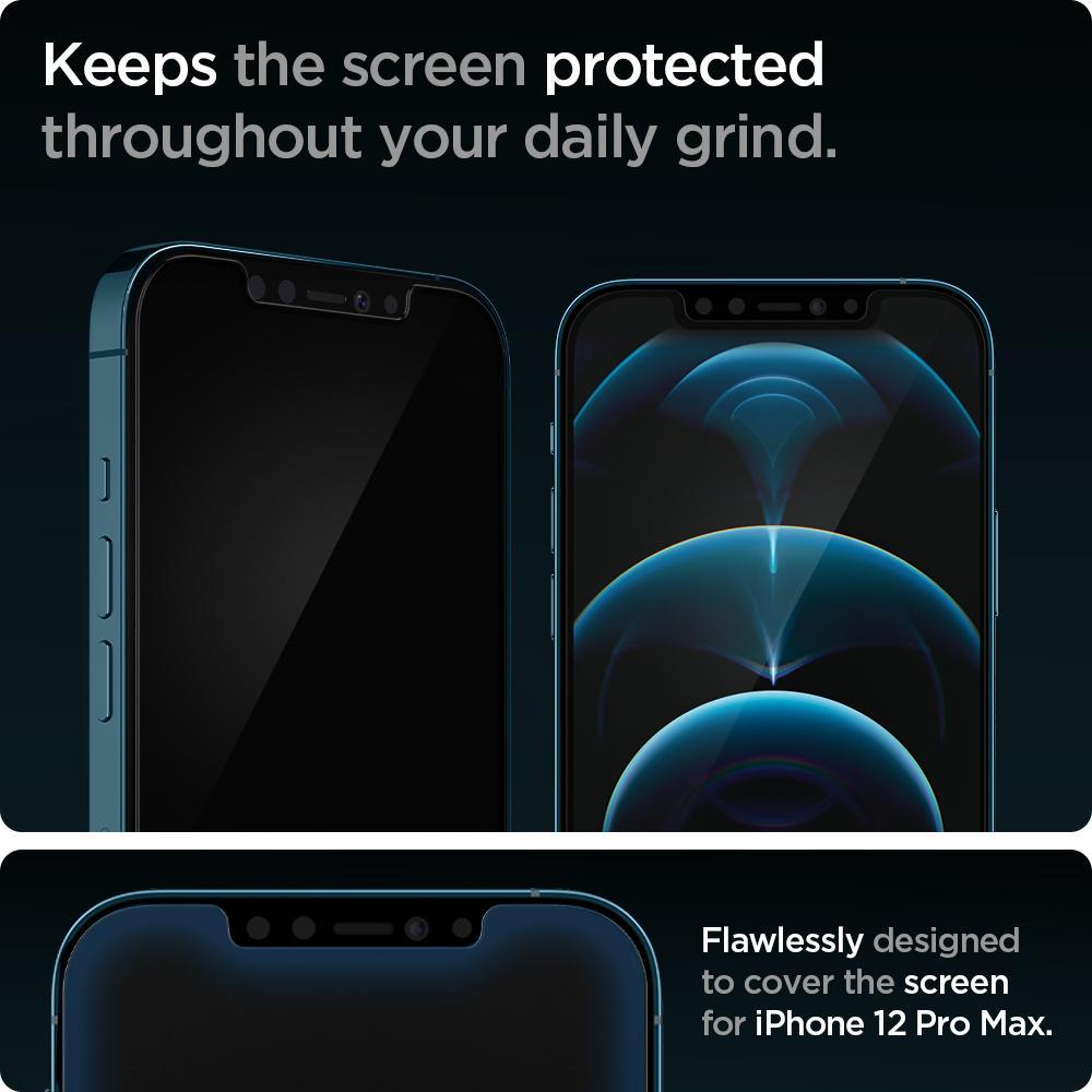 Screen Protector GLAS.tR EZ Fit (2 Stück) iPhone 12 Pro Max