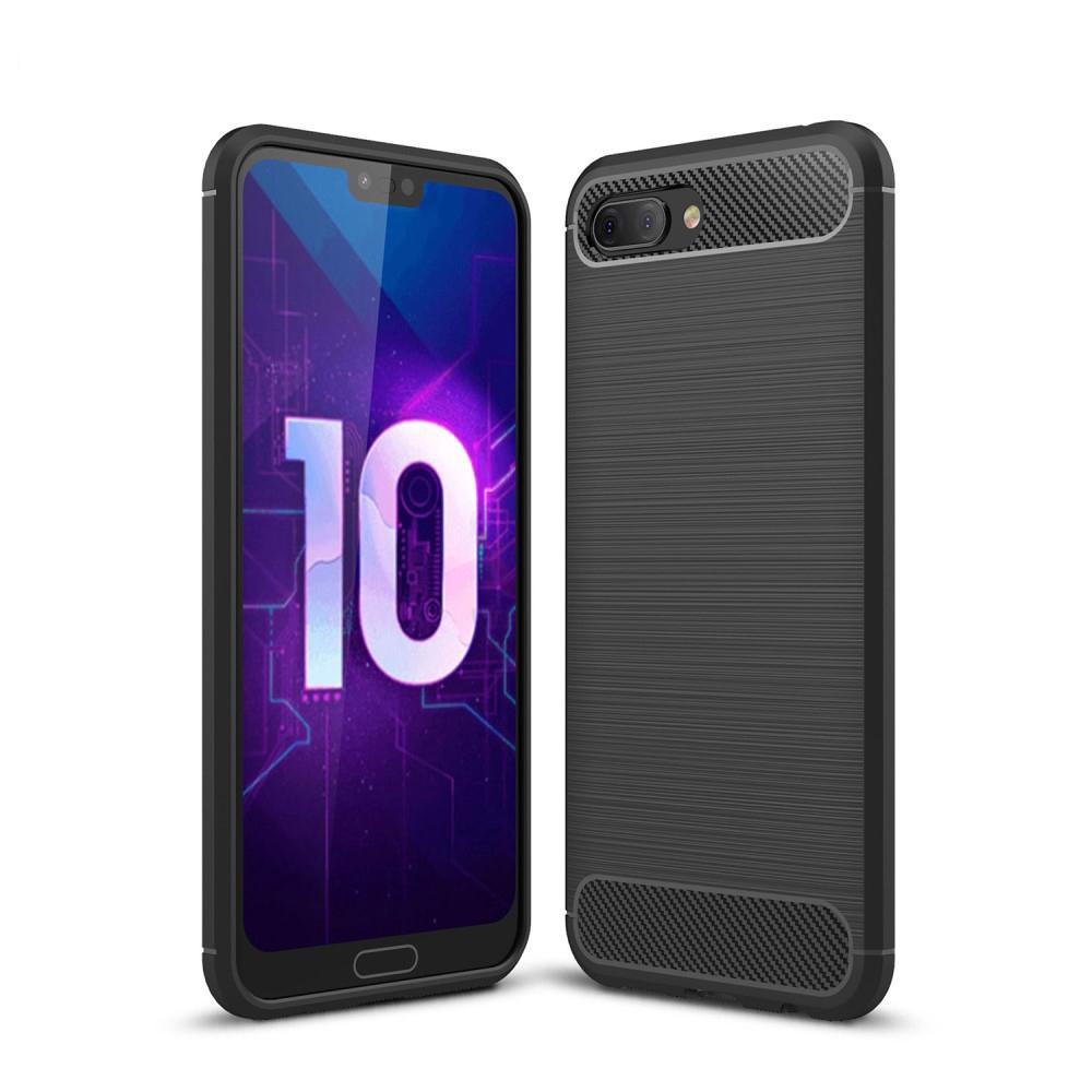 Huawei Honor 10 Hülle TPU Brushed Schwarz