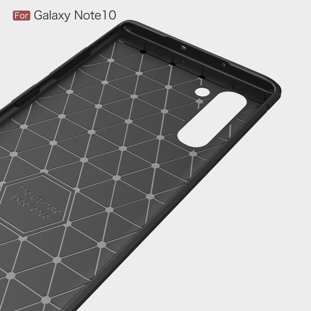 Samsung Galaxy Note 10 Hülle TPU Brushed Schwarz