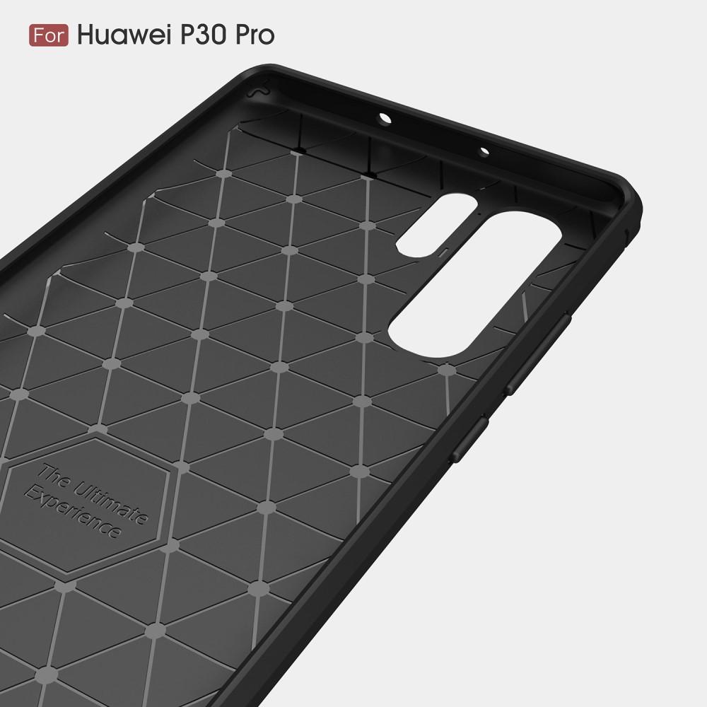 Huawei P30 Pro Hülle TPU Brushed Schwarz