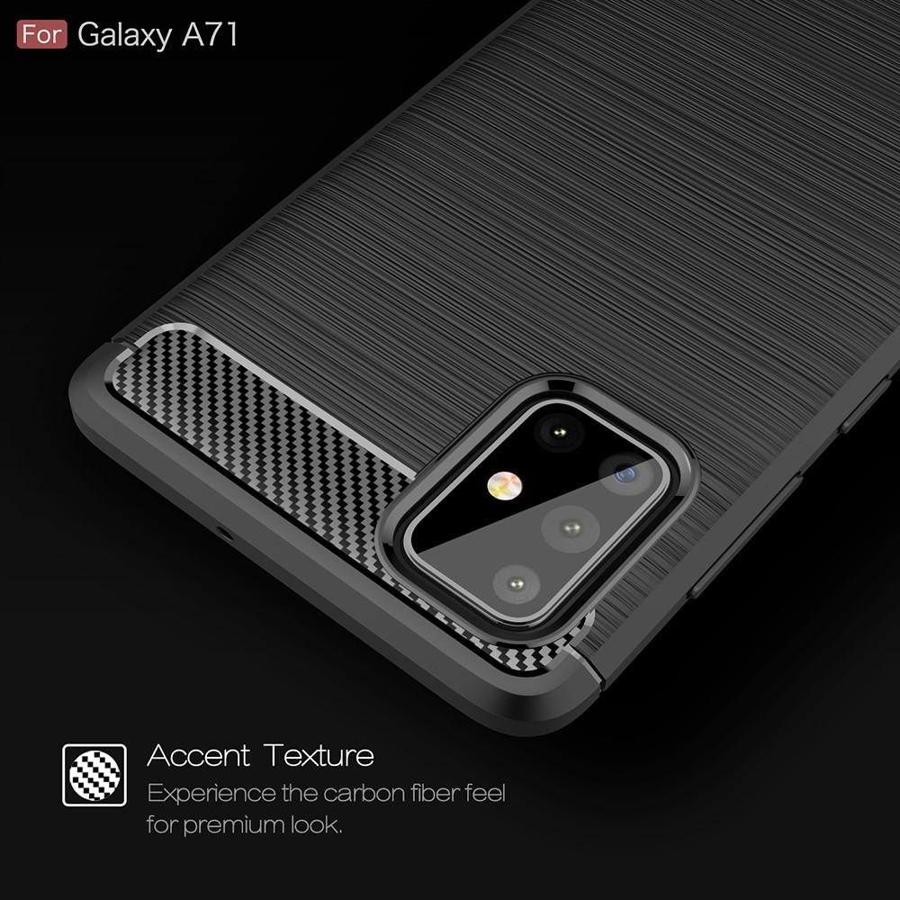 Brushed TPU Case Samsung Galaxy A71 Black