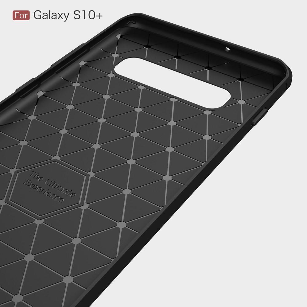 Samsung Galaxy S10 Plus Hülle TPU Brushed Schwarz