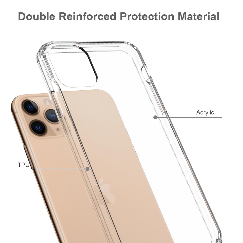 iPhone 11 Pro Max hybride Handyhülle Crystal Hybrid, durchsichtig