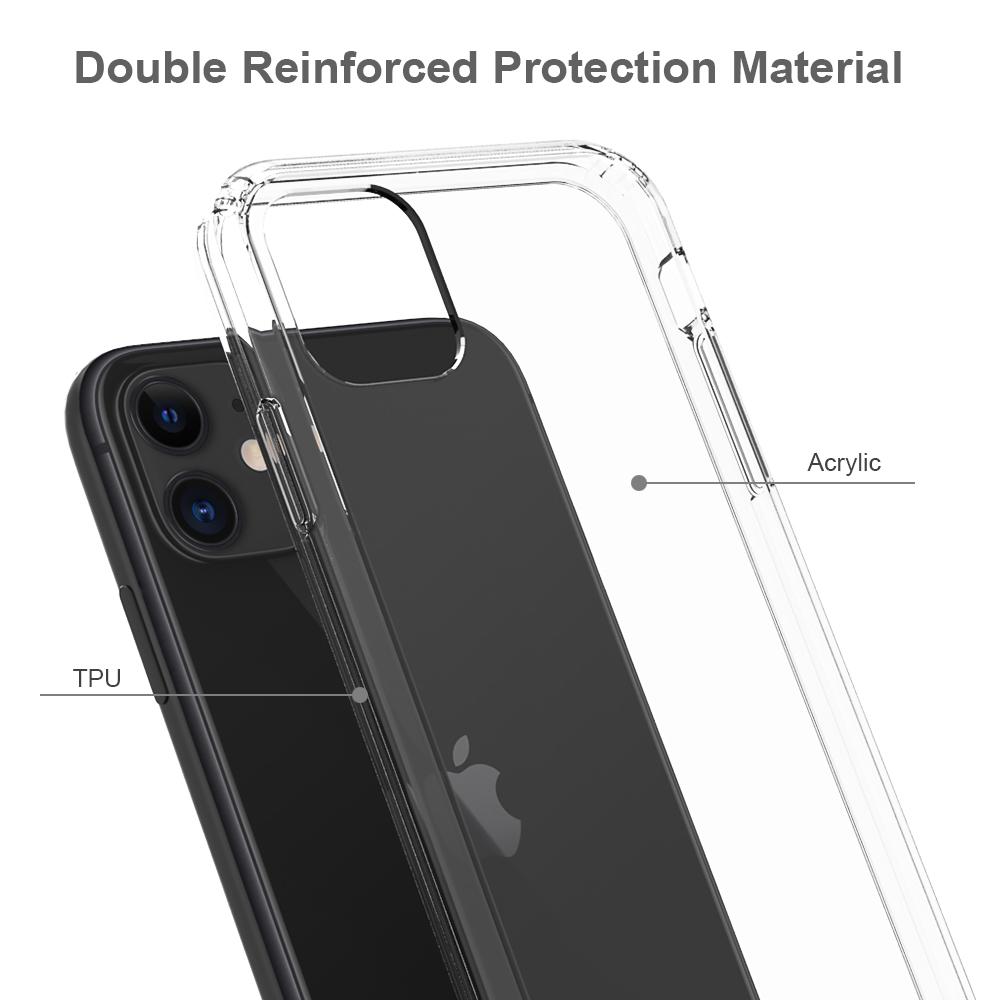 iPhone 11 hybride Handyhülle Crystal Hybrid, durchsichtig