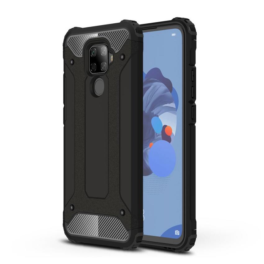 Hybrid-Hülle Tough Huawei Mate 30 Lite Schwarz