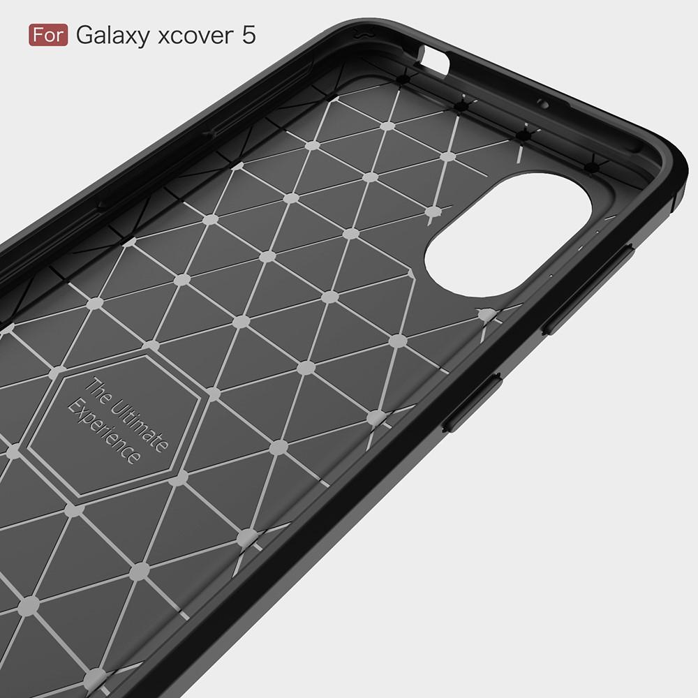 Samsung Galaxy Xcover 5 Hülle TPU Brushed Schwarz
