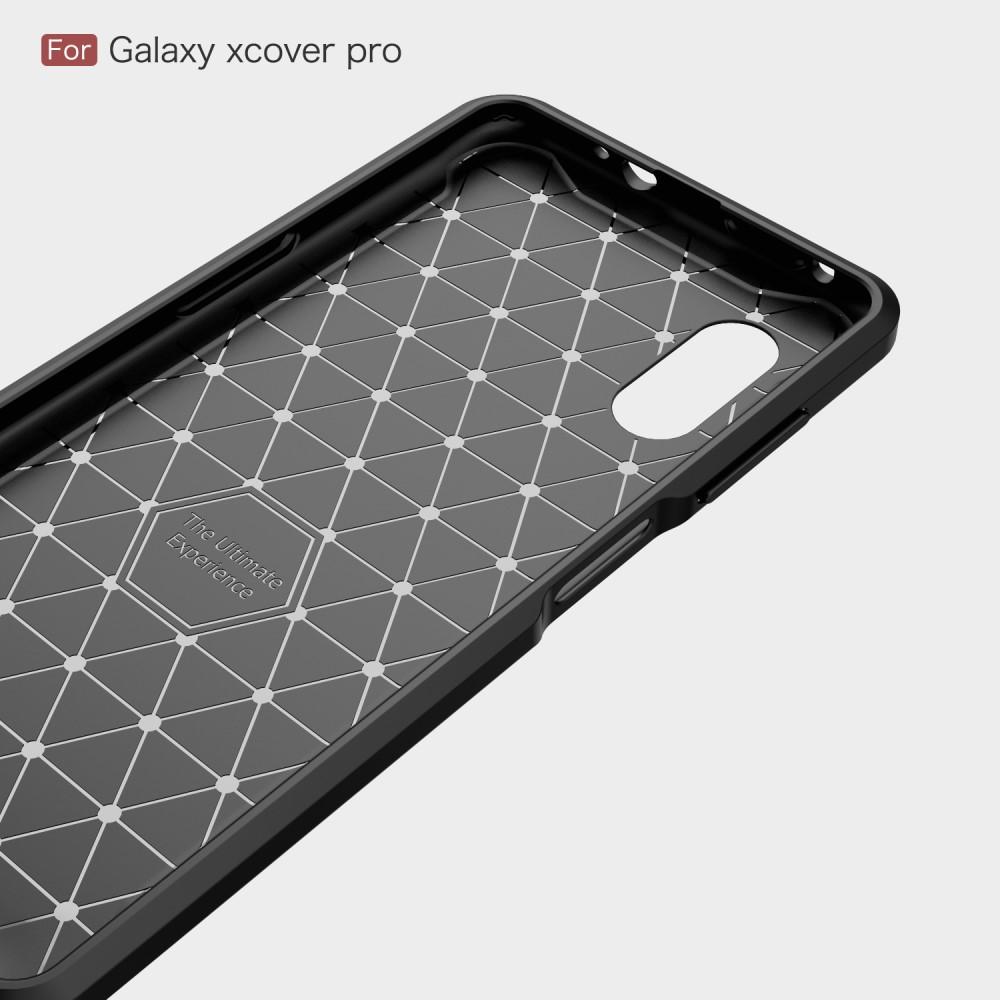 Samsung Galaxy Xcover Pro Hülle TPU Brushed Schwarz