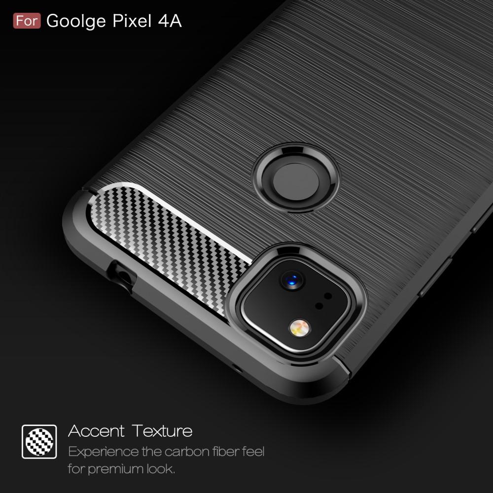 Google Pixel 4a Hülle TPU Brushed Schwarz