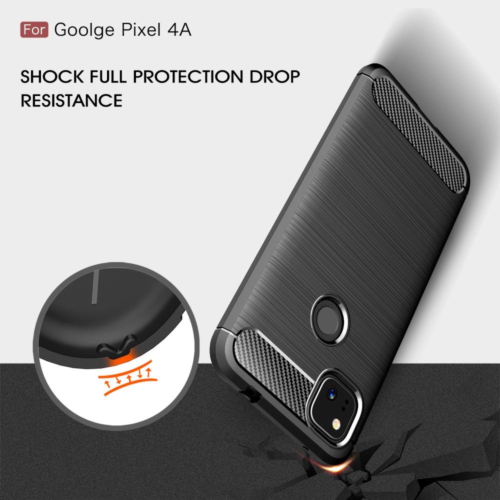 Google Pixel 4a Hülle TPU Brushed Schwarz